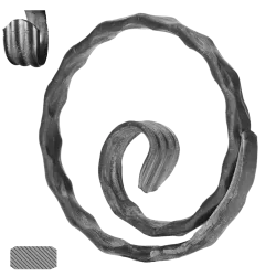 Kruh (ø 120mm), 12x6mm, zdobený, široké rozkutie Kruh (ø 120mm), 12x6mm, zdobený, široké rozkutie